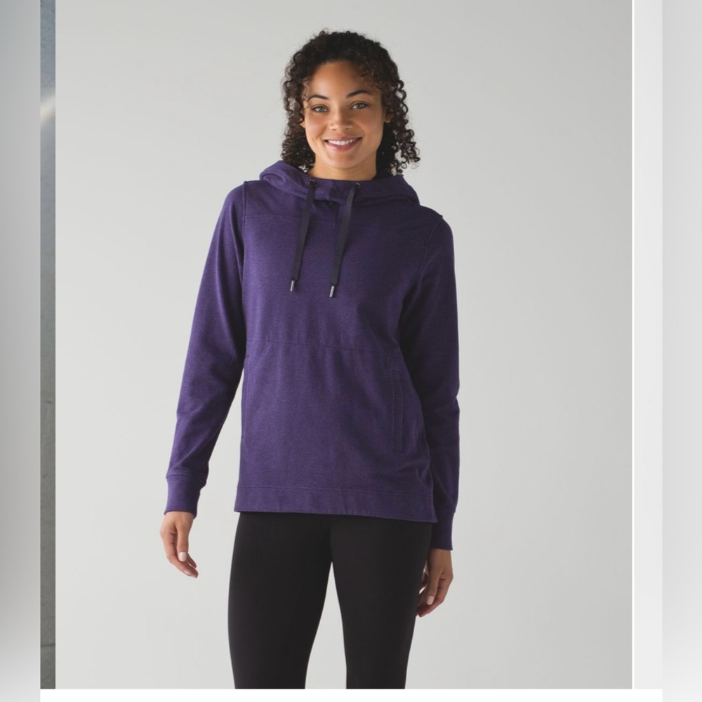 Lululemon Split Pullover Heathered Black Grape Pullover
